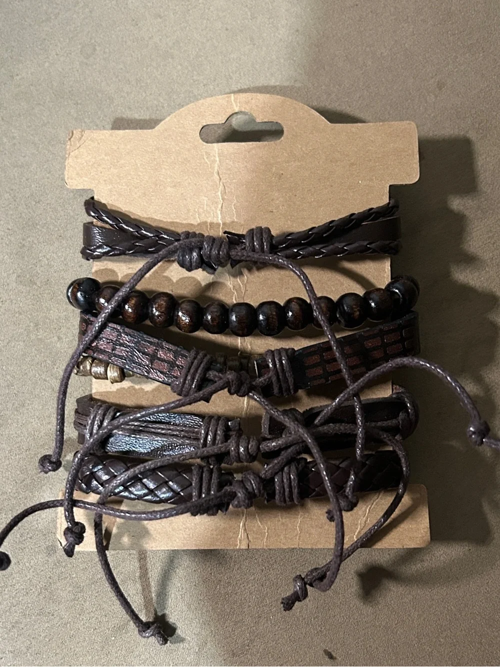 Leatherock layered bracelet